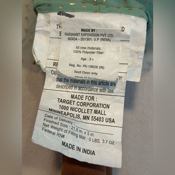 NWT Pillowfort™ Ballerina Dress Kids' Throw Pillow - Mint 21.5” 🩰 - Picture 6 of 14